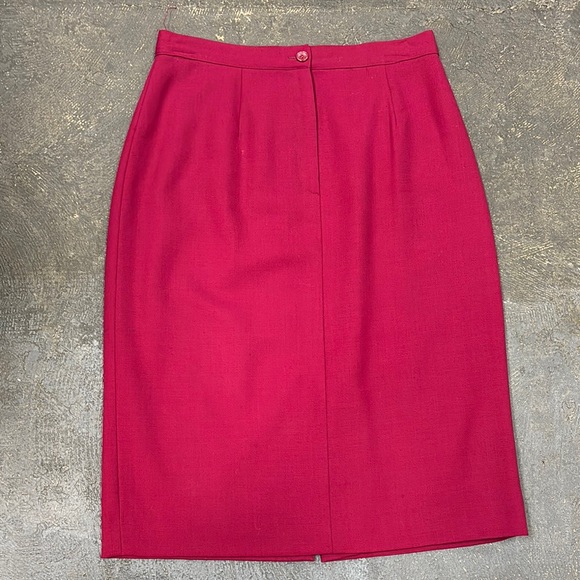 Kasper Dresses & Skirts - Kasper & Company Maroon Secretary Skirt (14701721)
